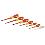 Bosch Kruvikeerajate komplekt 1600A02NF7, 7 tk, isoleeritud, VDE sertifitseeritud, faasitester
