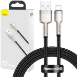 Baseus USB kaabel Lightning CALJK-A01, 1m, 2.4A, 480MB/s, tsink + nailonist punutud