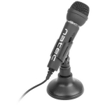 Natec Mikrofon NMI-0776 Adder, -55dB, 3.5mm, kaabel, stabiilne statiiv
