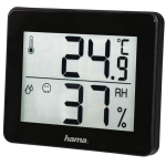 Hama Termomeeter/higromeeter TH-130 186361, 10cm x 1.1cm x 8.2cm, 106g, CR2025 aku, traadita andur, &otilde;hu niiskus