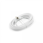Sbox audio kaabel RF-5, 5m, RF M, RF F, valge, 1 x 1,0 CCS, 5,0 PE vaht, AL, 32 x 0,12 AL, MG kiud