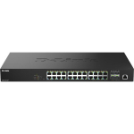 D-Link DMS-1250-28P/E l&uuml;liti, 28 porti, 24x2.5G PoE++, 4x10G SFP+, 475W, hallatav, L2+