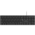 Savio KB-01 klaviatuur, USB, QWERTY, US English, must, 1.2m, 104 klahvi, 12 kiirklahvi, membraan, t&auml;issuuruses