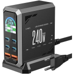 Blitzwolf BW-S31 v&otilde;rgu laadija, 4xUSB-C, 2xUSB-A, PD, 240W, 1m kaabel, must