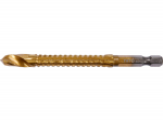 HEX freesimise puur metallile 8,0 mm HSS TiN 1/4" kinnitus 58&ndash;62 HRC k&otilde;vadus pikkus 80 mm TOYA YT-44826
