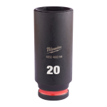 SHOCKWAVE&trade; IMPACT DUTY TRIECIENIZTURĪGAS UZGRIEŽŅU MUCIŅAS, 20 MM 3/8" IMPACT SOCKET DEEP - 1 PC, 4932480294 MILWAUKEE