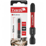 Ietekmes skrūvgrieža uzgaļi PZ3 50mm S2, Tvardy, T00175-50-1, izturīgs un precīzs