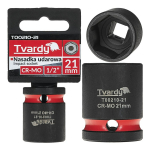 Impact socket Tvardy T00210-21 1/2" 6PT 21mm CR-MO