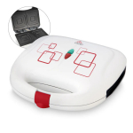 V&otilde;ileivagrill 700 W v&otilde;imsusega ja 1 plaadiga Kvadro ETA415390000 White ETA