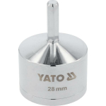 Yato YT-63721 Toru harja 28 mm, sisemine diameeter 28 mm, terasest harjaste materjal, metallkonstruktsioon, kroomitud viimistlus