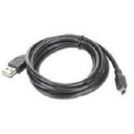 Gembird USB 2.0 A-plug MINI 5PM 1.8m must CCP-USB2-AM5P-6",