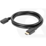 Club3D HDMI pikenduskaabel CAC-1322 1 m, 48 Gbit/s, 4K120Hz, 8K60Hz, 30AWG, M/F, must, eARC, HDR, VRR, QMS, QFT