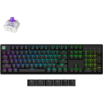 Keychron K10H-J1 traadita klaviatuur, RGB LED taustvalgus, 1000 Hz, 60 g, 4000 mAh, QWERTY, must