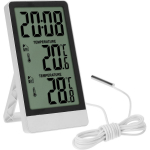 Soens elektrooniline termomeeter anduriga, 270109, siseruumide temperatuur 0&deg;C~50&deg;C, v&auml;lisruumide temperatuur -20&deg;C~70&deg;C, valge