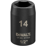 DeWALT l&ouml;&ouml;kots 14mm 1/2 in Bi-Heksagon, 38mm, 1 tk