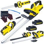Geko juhtmeta hekkide l&otilde;ikur G80660 52 cm, 15 mm, 1850 RPM, 2x 21V 2Ah aku, 6.5 cm tera laius
