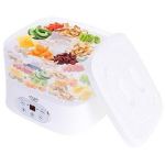 Adler Toidu Kuivati AD 6658, 230 W, 5 riiulit, temperatuuri kontroll, integreeritud taimer, valge