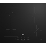 Beko Keedplaat HII64200SFMT, 4, Induktsioon, Puutetundlik juhtimine, Taimer, Must