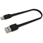 Green Cell kaabel GCmatte KABGC03, 25 cm, must, USB Type C isane, USB Type A isane