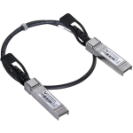 Ubiquiti UACC-DAC-SFP10-0.5M, Kiudoptiline kaabel SFP+, 0.5m, 10 Gbit/s, Must, Mees pistikud