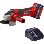 Einhell Power X-Change juhtmeta nurklihvija TC-AG 18/115 Li Kit, 18V, 4.0 Ah aku, vastupidav korpus, ergonoomiline k&auml;epide
