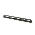 Digitus 19" 24-port patch paneel DN-91524U-1, RAL 9005, 24, 19", 1U, CAT 5e, RJ-45, varjestamata