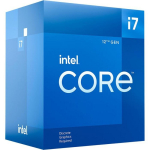 Intel Protsessor Core i7-12700 F BOX BX8071512700F, 2,1GHz, LGA1700, 12 tuuma, 20 l&otilde;nga, 4,9GHz Boost sagedus