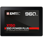 Emtec SSD 2.5 Sata X150 960GB Power Plus ECSSD960GX150, 960 GB, kuni 520 MB/s, kuni 500 MB/s, SATA III 6 Gb/s, 2 000 000 tundi