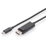 Digitus USB Type-C adapterkaabel AK-300333-020-S, 2 m, USB-C, DisplayPort, 4K tugi, andmeedastuskiirus 32,4 Gbit/s