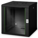 Digitus Seinale paigaldatav kapp Unique seeria DN-19 12U-6/6-SW, 60 x 60 cm, must, IP20 kaitse, 12U