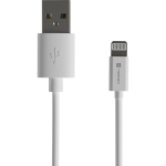 Natec Prati USB-A kaabel, NKA-2149, 200cm, MFI, Lightning 8pin isane, USB Type A isane, valge
