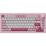 Akko 5075 V3 013-003-007-010-004, 75%, 82 klahvi, mehaaniline, RGB, USB+RF+BT, 10000mAh, PBT, roosa