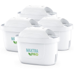 Brita MX+ Pro Pure Performance filter 1051759, 4 tk, 150 L, tehnopol&uuml;meer, valge, ioonivahetus, s&uuml;sinikgraanulid