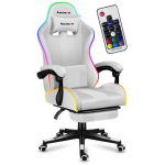 Huzaro HZ-Force 4.7 RGB White m&auml;ngitool, 50cm, 37cm, 123cm, 113cm, 140kg, RGB, USB, reguleeritav, ergonoomiline