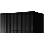 Cama Meble kapp PAFOS NAD 2D CZ, 900mm, 555mm, 450mm, 2 ust, MDF, puitlaastplaat, must matt, k&auml;epidemeta