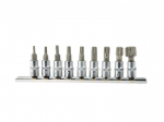 Torx uzgaļu komplekts 9 gab., CrV tērauds, 1/4" piedziņa, G13550, GEKO
