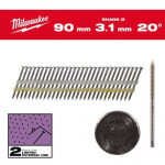 IETVARA NAGLAS, 20&deg;, APAĻGALVAS, 20&deg; ROUND HEAD 90 MM / RS / G / SC2 - 1.750 PC, 4932492594 MILWAUKEE