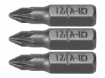 SCREWDRIVER BITS 1/4 25MM PZ1 3 PCS 65470 STHOR