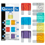 Automobiļu fuzzu komplekts maxi 7 gab., GEKO, G02939, dažādas amperāžas vērtības