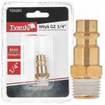 Misiņa vītnes spraudnis 1/4", Tvardy, T00281, izturīgs un korozijizturīgs