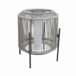 Dārza lampa BREDAMI ar saules bateriju, pelēka 78326