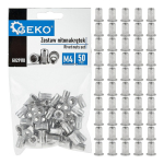 50 tk M4 0.5-2.0 mm alumiiniumist neetmutrite komplekt, GEKO, G02911D