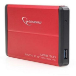 Gembird HDD Karp 2.5'' USB 3.0 EE2-U3S-2-R, Punane, Kaal 0.063 kg, Tagasi &uuml;hilduv USB 2.0, Toetab SATA 2.5'' HDD