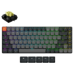 Keychron Klaviatuur K3X-B4 75%, USB + Bluetooth, RGB LED, 84 nuppu, Aku, 1550 mAh, 124 h