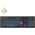 Keychron Klaviatuur V6M-D4, 2.4 GHz, Bluetooth 5.1, RGB LED, 100% paigutus, PBT klahvid, 59 g aktiveerimisj&otilde;ud, 4000 mAh aku