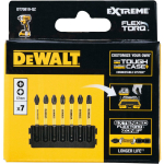 Dewalt L&ouml;&ouml;ktrell DT70819-QZ 7 tk PH2 57mm, PZ1 57mm, PZ2 57mm, PZ3 57mm, Plastikkarp, Kohandatav, Kiire bitide eemaldamine