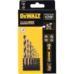 Dewalt Tarvikute Komplekt DT70829-QZ, 7 tk, HSS-G puurid: 3mm, 4mm, 5mm, 6mm, 8mm, 10mm, 12mm, Must/Kollane, Taaskasutatav pakend
