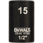 DeWALT l&ouml;&ouml;kots 15 mm 1/2 in, 38 mm, tavaline l&ouml;&ouml;kots, 6 punkti kumer muster