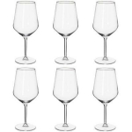 Alpina Punase veini klaasid 2864297, 530ml, 6tk, l&auml;bipaistev, klaas
