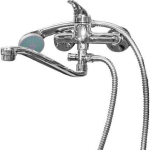 Baltic Aqua Vannisegisti A-5/35ZK 9044964, kroom, metall, 1 k&auml;epide, seinakinnitus, du&scaron;ikomplektiga